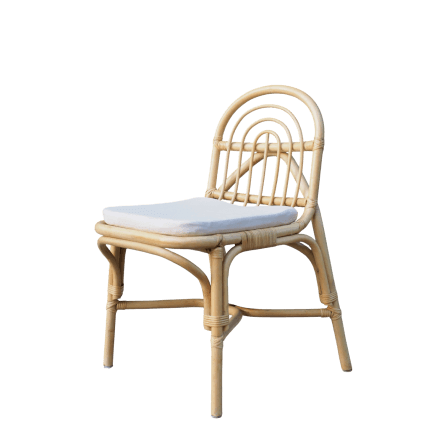เก้าอี้ทานข้าว หวายแท้ PISAMAI รุ่น LEK DINING CHAIR ขนาด 42*55*88 ซม. สีธรรมชาติ_0